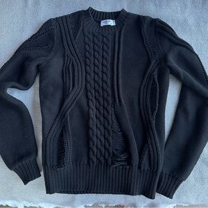 Sweater, cool style, crew neck.   Unique design.